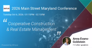 Anna and Water Bottle Cooperative Speak At Main Street Maryland Conference